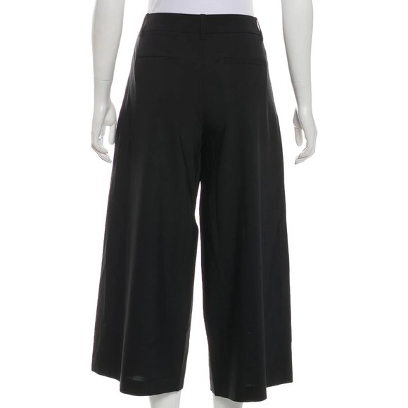 NWOT black Tibi cullotes/wide leg cropped pants, 0 - Picture 2 of 3